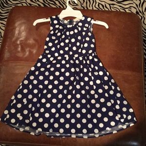 Shij 120 blue with white polka dots casual dress